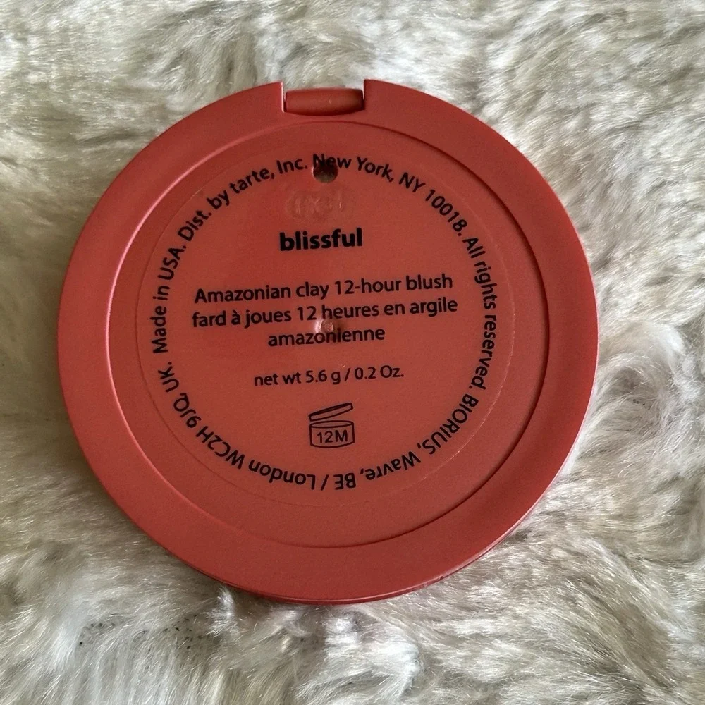 Tarte Amazonian Clay Blush Blissful (Peachy Pink) Full Size Long WearNWOB